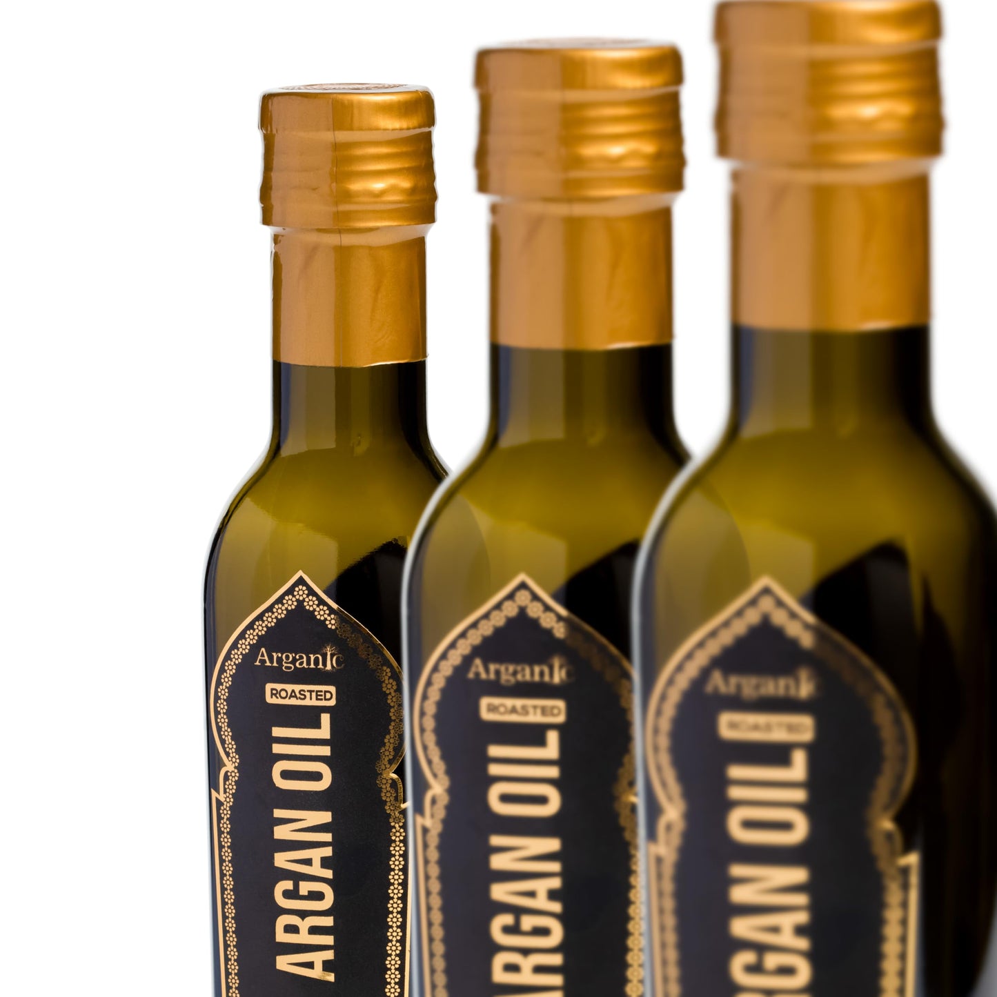 Arganic 250 ml Organic Cold Press Extra Virgin Argan Oil with oleic acid Rich from Morocco | Newly Harvested Unprocessed from Atlas Mountains UV Protected Bottle